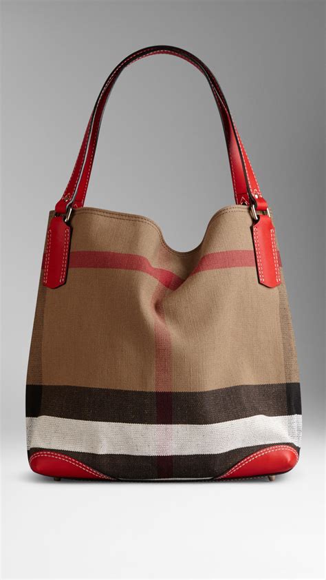 burberry purse with red straps|Burberry tote bag canvas.